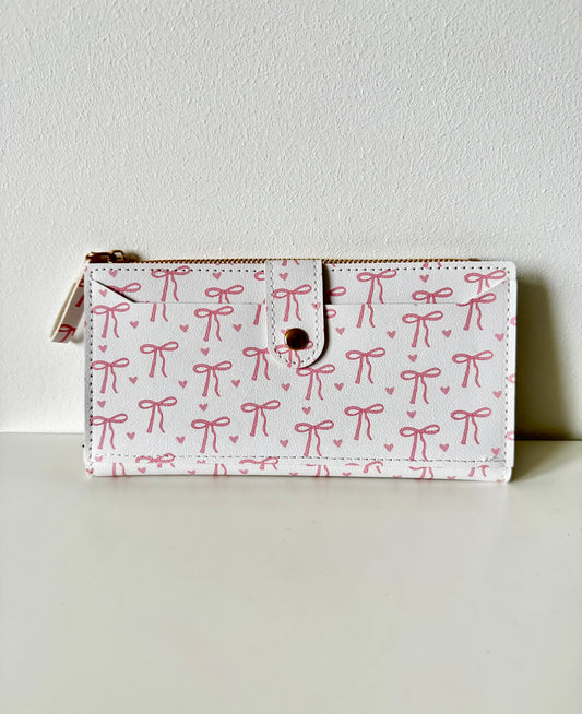 Rosa Schleifen Geldbörse