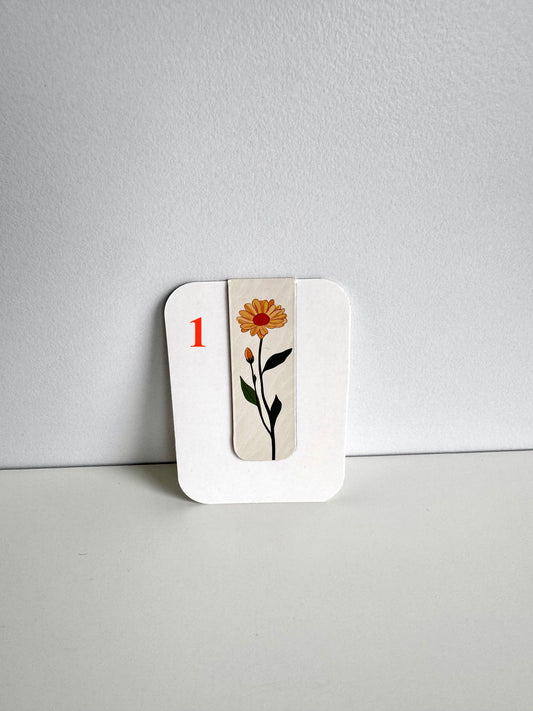 Lesezeichen beidseitig bedruckt und magnetisch