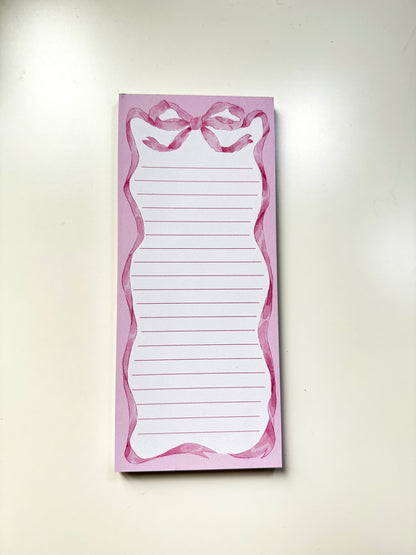 Rosa Schleife Magnetische Notizblock 🎀