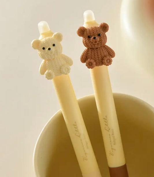 Bären Gelstifte – 2er Set | Süße Teddy Stifte