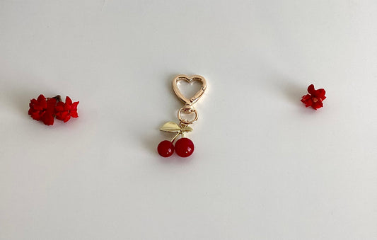 Schlüsselanhänger Kirsche & Herz